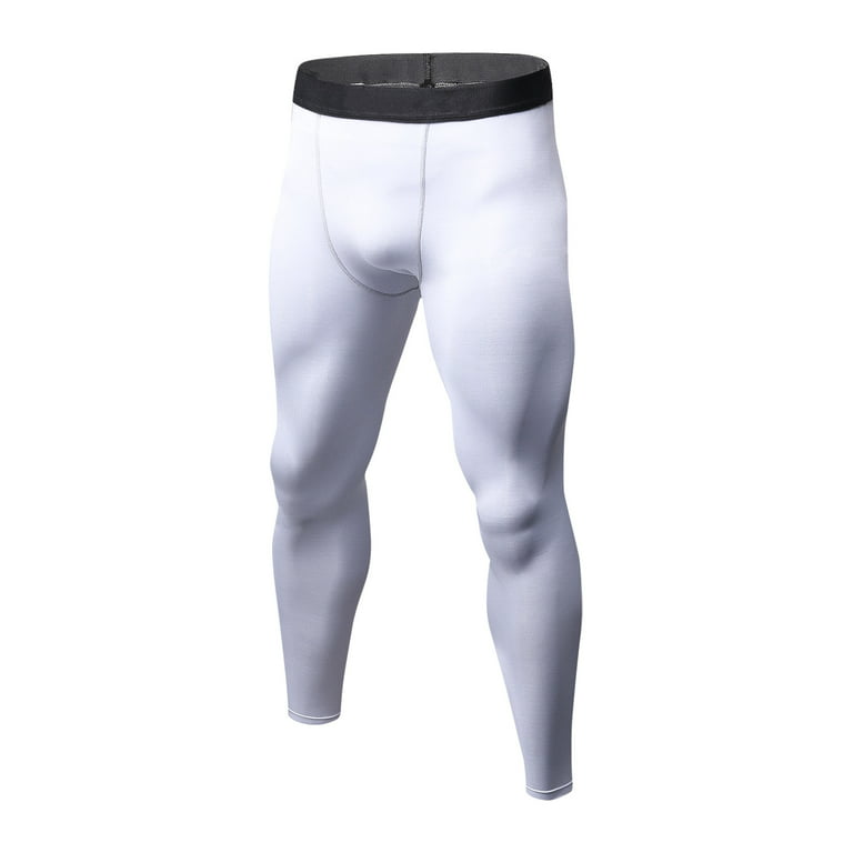 LANBAOSI Men's Compression Pants Running Long Baselayer Winter Workout Tights  Leggings for Gym