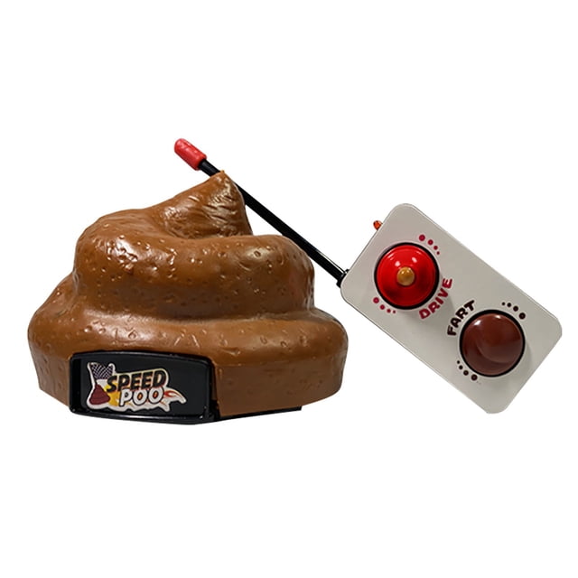 Remote Control Poop Car Decompression Toy Funny Spoof Novelty Trick Gadget With Voice For Pranks And Gags Interactive Play