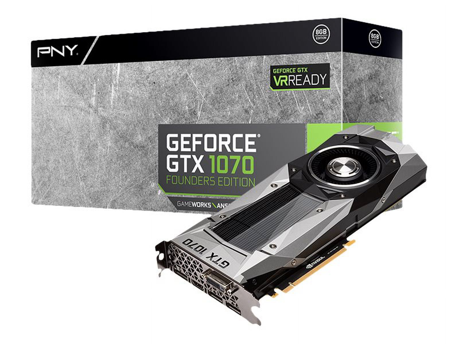 PNY GeForce GTX 1070 - Founders Edition - graphics card - GF GTX 1070 - 8 GB