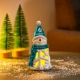thumbnail image 2 of Miami Dolphins LED 8" Snowman Lit Garden Statue, 2 of 2