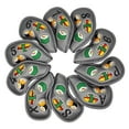 thumbnail image 1 of LOVIVER 10 Count Sushi Pattern Golf Iron Covers Accessories Premium Soft Gray, 1 of 8