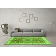 thumbnail image 3 of Ahgly Company Indoor Square Abstract Green Modern Area Rugs, 6' Square, 3 of 4