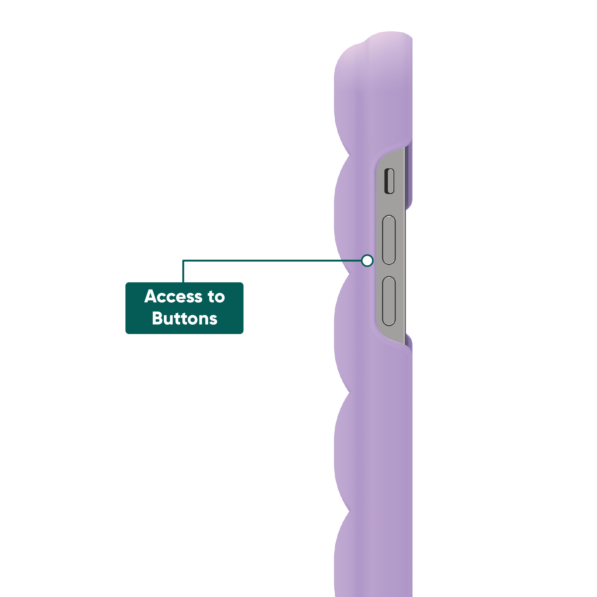 onn. Puffer Soft Quilted Phone Case for iPhone 13 Pro Max and iPhone 12 Pro Max - Purple