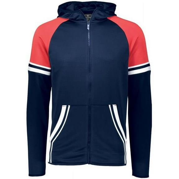 Holloway Sportswear L Retro Grade Jacket Navy/Scarlet 229561