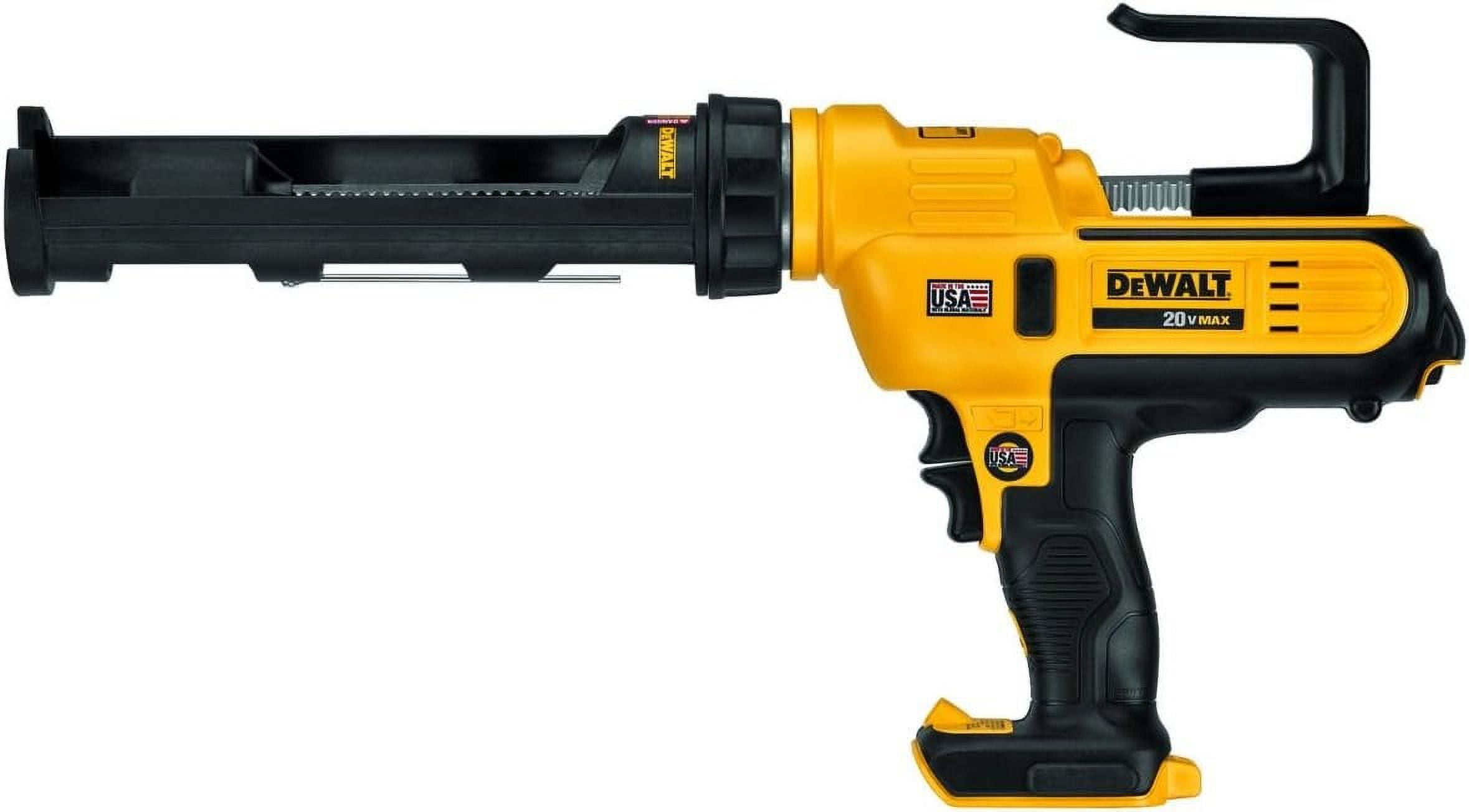 DEWALT 20V MAX Caulking Gun, Cordless, 10oz, Variable Speed Trigger, Interchangeable Canister Trays, Bare Tool Only DCE560B