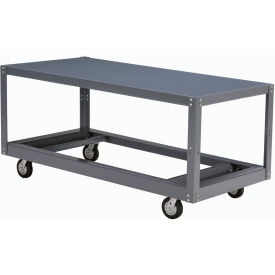 Global Industrial Mobile Steel Work Table 48 x 24 x 30"" 1 Shelf