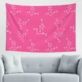 thumbnail image 4 of ZICANCN Funny Tapestry for Bedroom Aesthetic,Pink Doodle Background Pattern Wall Tapestry for Living Room 60x40 Inches, 4 of 8