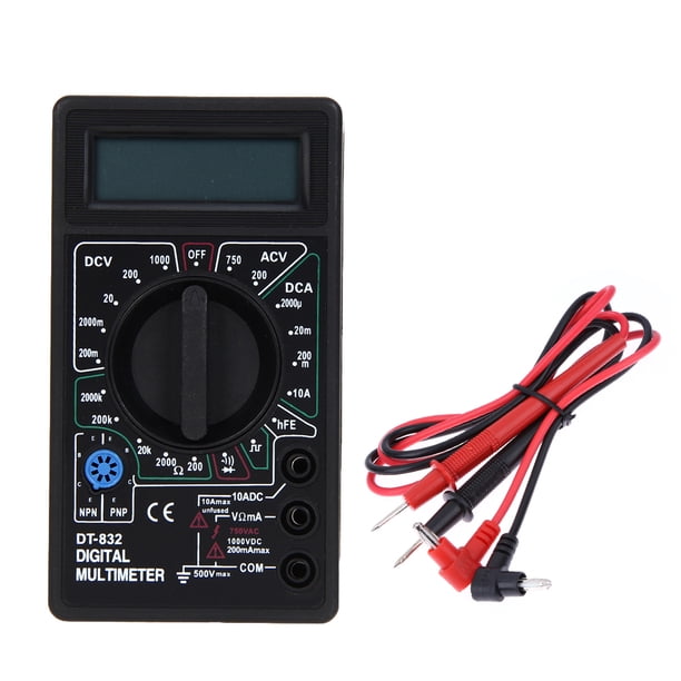 Multímetro digital multifunción AC DC Monitor de resistencia de voltaje actual
