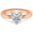 thumbnail image 4 of IGI Certified 3 Carat Heart Shape Lab Grown Diamond Engagement Ring | 14K Rose Gold |Quinn Solitaire Diamond Ring | FG-VS Quality Friendly Diamonds, 4 of 6