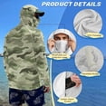 thumbnail image 4 of SEANATIVE Men's Fishing Shirt UV Protection Long Sleeve Fishing Hoodie Breathable Hooded Casual Top Athletic Wear for Outdoor Camping Running, S, Camo Green, 4 of 7