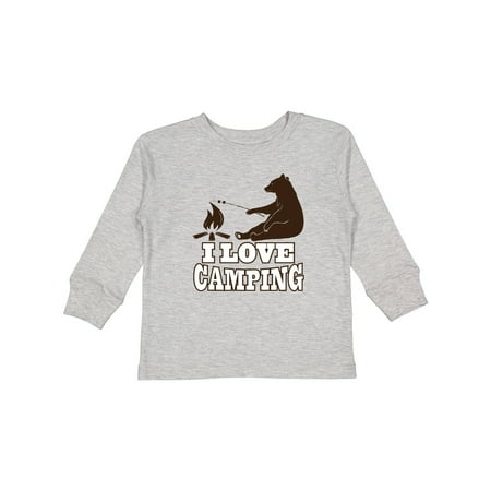 

Inktastic Campfire Bear I Love Camping Gift Toddler Boy or Toddler Girl Long Sleeve T-Shirt