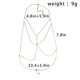 thumbnail image 5 of Cadena para el cuerpo con forma de bikini, sencilla y sexy, con arnés de alambre para el cuerpo, para mujeres y niñas (dorado), 5 of 5