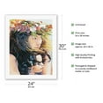 thumbnail image 2 of Watching the Hula (Ka Nānā ʻAna O Ka Hula) - Hawaiian Mother and Son - From an Original Watercolor Painting by Janet Stewart - Fine Art Rolled Canvas Print 20in x 26in, 2 of 4