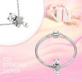 thumbnail image 3 of 925 Sterling Silver Charm Bracelets Solid Cat & Wool Ball Charms Women Bracelet Charm, 3 of 6