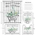 thumbnail image 6 of Floral Shower Curtain for Bathroom Spring Flower Watercolor Shower Curtain Sets Decorative Polyester Waterproof Fabric Shower Curtain Set Bathtub Hotel Decor with 12 Hooks 72x72 Inch, 6 of 7