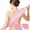 Pink, variant on Back Scrubber for Shower 2 Pack Stretchable Nylon Exfoliating Body Scrubber Washcloth Towel Exfoliator Back Washer Massages Blood Circulation Deep Clean Skin, Gray