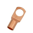 thumbnail image 2 of 4 Gauge AWG Non-Insulated Pure Copper Lugs Ring Terminals Connectors 3/8" Inch Ring Size 10 Pack, 2 of 3