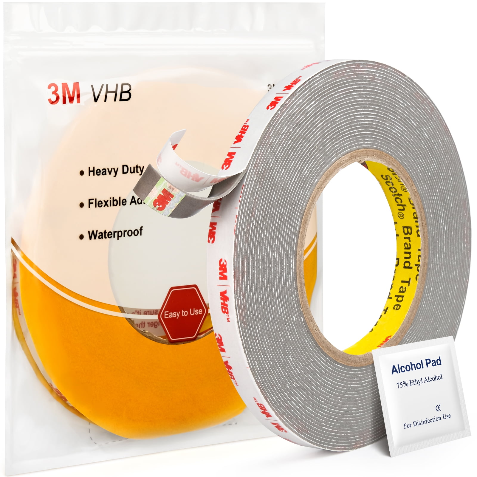 Strong Sticky Adhesive Mounting Tape Gel Poster Tape Traceless Removable Washable Nano Gel Grip Tape for Fix Carpet Mats,Paste Items Office Home Decor 20FT/2Pack 10FT Double Sided Tape Heavy Duty, 