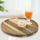 thumbnail image 3 of Bandeja giratoria de madera, bandeja redonda de madera para encimera de cocina, bandeja decorativa redonda para mesa de centro, organizador de baño, mesa de comedor, 3 of 7