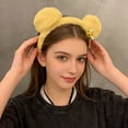 thumbnail image 2 of UJNDER Women's Adorable Bee and Bear Ears Floral Headband for Girls Cute Hair Accessory Headbands for Women,Yellow,One Size, 2 of 3