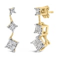 thumbnail image 2 of 14K Yellow Gold 1ct. TDW Princess-cut Diamond Earrings (H-I,SI1-SI2), 2 of 6