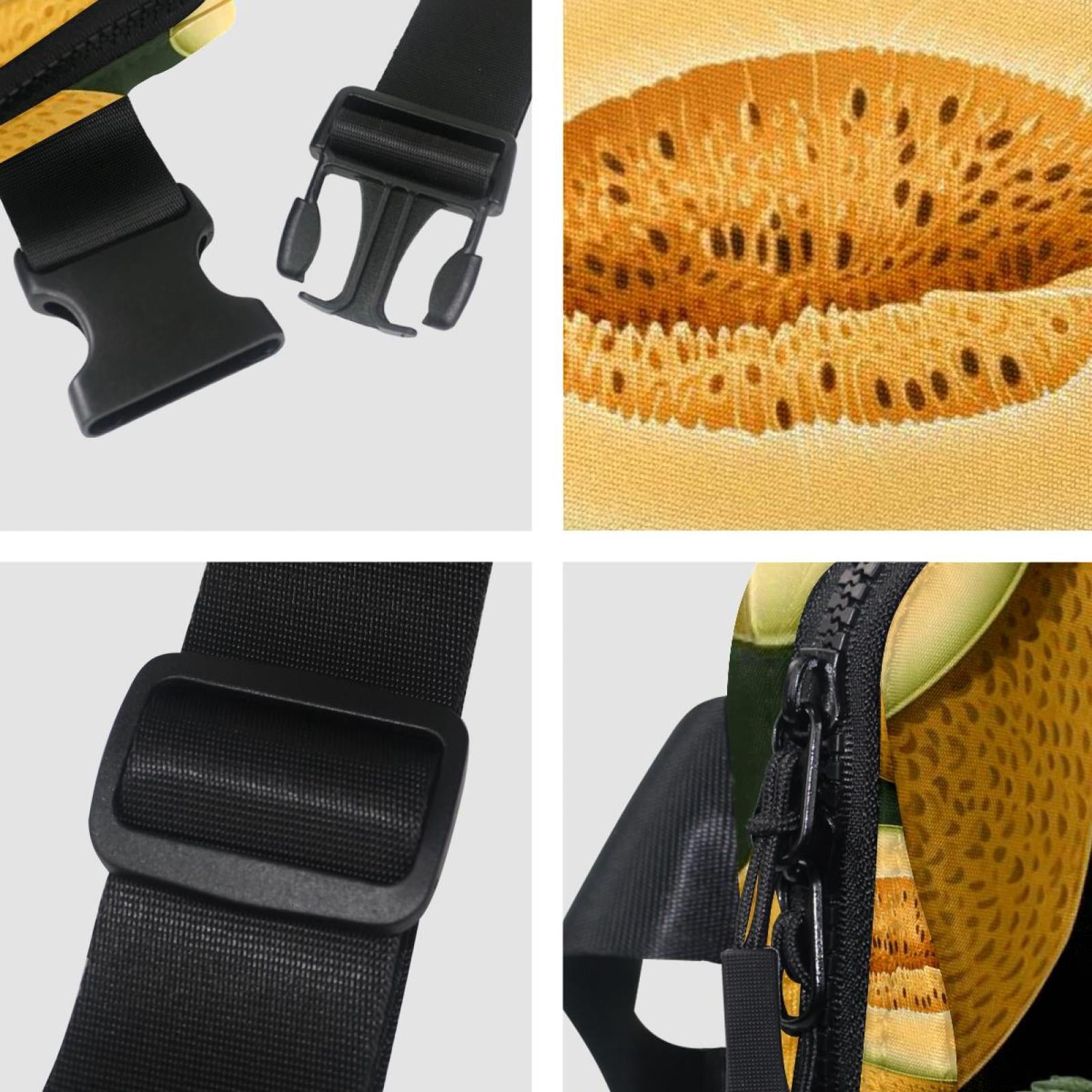 Cantaloupe Lightweight Adjustable Fanny Bag Running Belt Waist Pack with Extension Strap Unisex