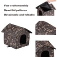thumbnail image 5 of COSTYLE Cat Houses for Outdoor Feral Cats Dogs House Waterproof Warm House with Curtain, 5 of 5