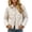 White, variant on Women's Quilted Jacket Lightweight Padded Coat Collared Button Down Long Sleeve Casual Outerwear for Fall Winter Work Daily Wear