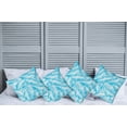 thumbnail image 2 of Ambesonne Tropical Throw Pillow Cover 4 Pack, Exotic Miami Palms, 24", Turquoise Aqua Blue, 2 of 7