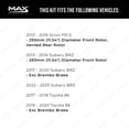 thumbnail image 2 of MAX Advanced Brakes - Brake Kit For 2013-2020 Subaru BRZ| Carbon Ceramic Brake Pad and Rotor Kit Front and Rear| Daily Driving OE Replacement Brake Rotors, 2 of 9