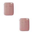 thumbnail image 3 of pitrice 1/2/3 Tablet Sleeve Bag Laptop Pouch Multi Pockets Computer Notebook Keyboard Storage Charging Cable Organizer Office Travel Pink 11inch 2PCS, 3 of 6