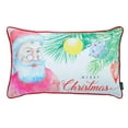 thumbnail image 2 of Christmas Santa Decorative Single Throw Pillow White & Red Lumbar, 2 of 5