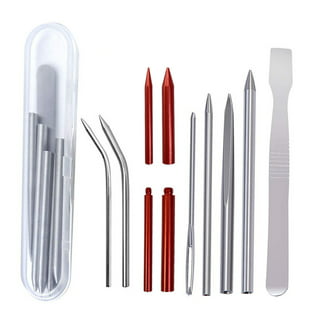 Paracord FID Lacing Needles and Smoothing Tool Set - Essential Kit for DIY  Craft Projects - Silver