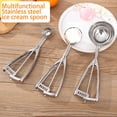 thumbnail image 4 of JilgTeok Ice Cream Spoon Fruit Beater Watermelon Measuring Spoon Stainless Steel Cookie Dough Scoops for Home Kitchen Baking Cupcake Muffin Batter Dispenser Kitchen Tools Gadgets, 4 of 4