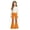 C671/Orange, variant on XIYON Girls Flare Pants High Waist Bell Bottoms Kids Stylish Casual Trousers with Pockets for Daily Wear 5-6 Years