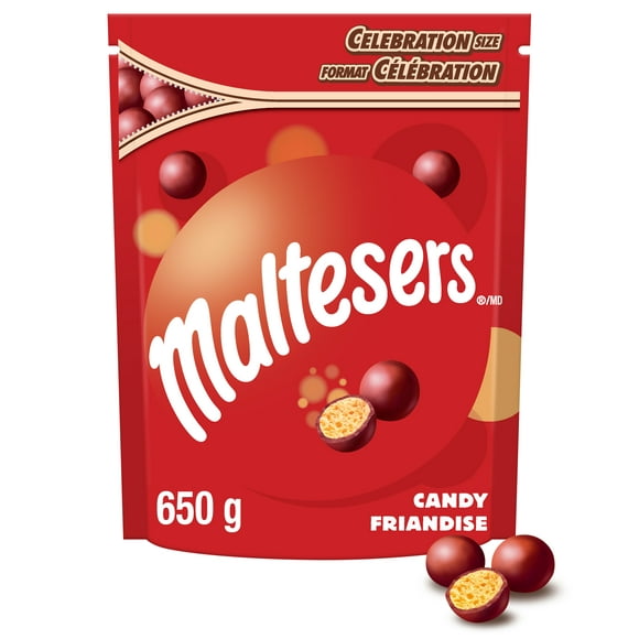 MALTESERS, Milk Chocolate Candy Bites, Sharing Bag, 650g, 1 bag, 650g