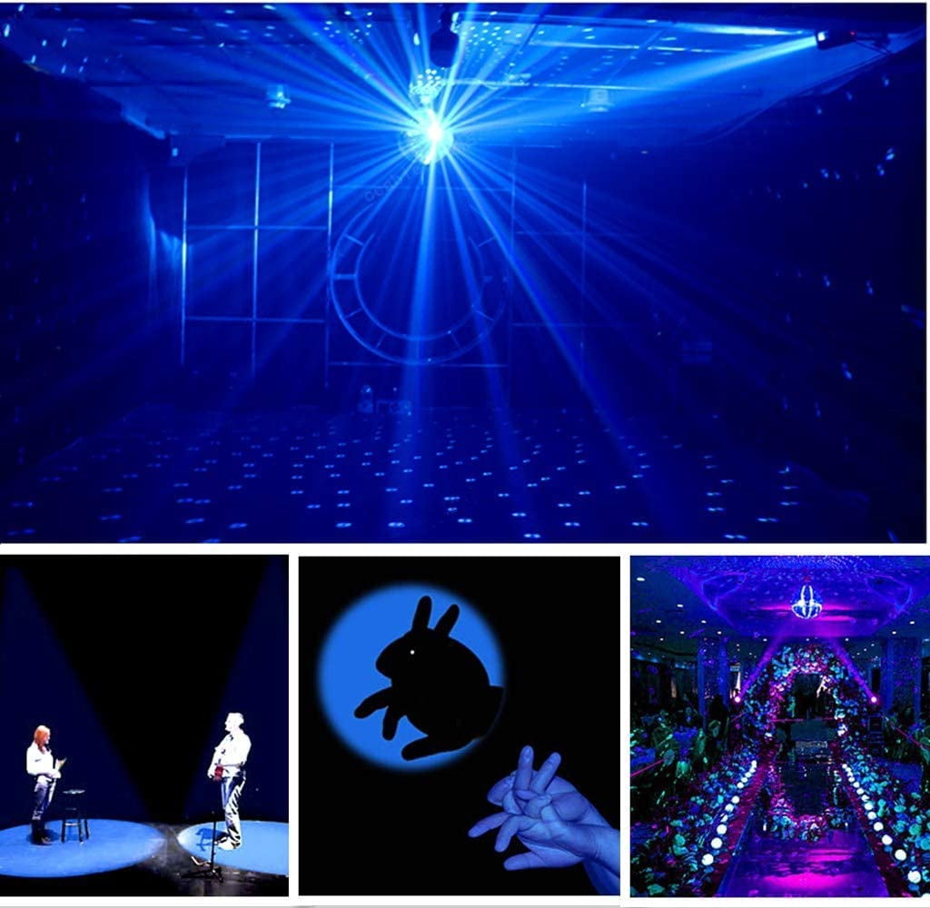 Pinspot Light with Remote, Super Bright Mirror Ball Spotlight, Mini 15W RGBW LED Beam Spot Lights Stage Effect Lighting, Best for DJ Disco Party Bar Club Show Wedding Children's Theater