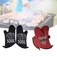 thumbnail image 4 of Horno Guantes De Cocina De Algodón Resistentes Al Calor Guantes De Horno De Microondas Para Cocinar Hornear Asar A La Parrilla Scienceny HA046344-01, 4 of 6
