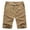 01-Dark Khaki, variant on Iceglad Men's Linen Casual Classic Fit Short Drawstring Summer Beach Shorts