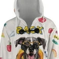 thumbnail image 4 of Back to School Cute Great Dane All Over Print 3D Hooded Duffle Toggle Coat Danes Dog Lover Gifts - 13010, 4 of 6
