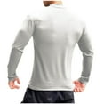 thumbnail image 3 of Mlzmgr Shirts for Men High Neck Long Sleeve Spandex Fitness Shirts Athletic Casual Tops for Men, 3 of 4