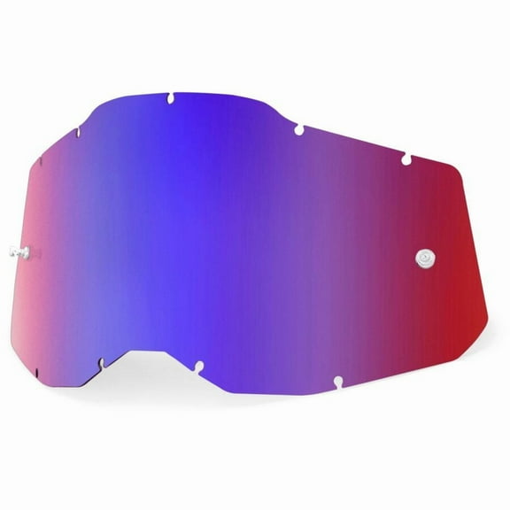100% Replacement  Sheet Lens for RC2/AC2/ST2 Goggles - Mirror Red/Blue Lens