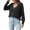 Black, variant on Vedolay Women's Fall Tops Women Plus Size Button Casual Open Front Long Sleeves Work Office Casual Jacket,Khaki One Size