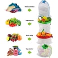 thumbnail image 4 of Yomitek Sacs à Produits Réutilisables, 12 Pcs Sacs à Produits en Filet Zéro Déchet Lavables avec Cordons pour l'Épicerie et le Rangement, Sacs de Rangement pour Produits Écologiques Verts pour Fruits et Légumes, 4 of 8