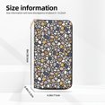 thumbnail image 2 of Leather Thin Slim Wallets for Women Men - Doodle Sea Pebbles Clutch Card Wallet for Women Men with Zipper, 2 of 7