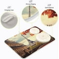 thumbnail image 4 of FREEAMG Dish Drying Mat Eiffel Tower Landscape Absorbent Dry Mats for Dishes Draining Pad for Kitchen Countertop 16" x 18", 4 of 7