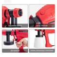 thumbnail image 3 of 800ML Red Electric Tool Electric Paint Sprayer for Car Household Red Electric EU Plug, 3 of 5