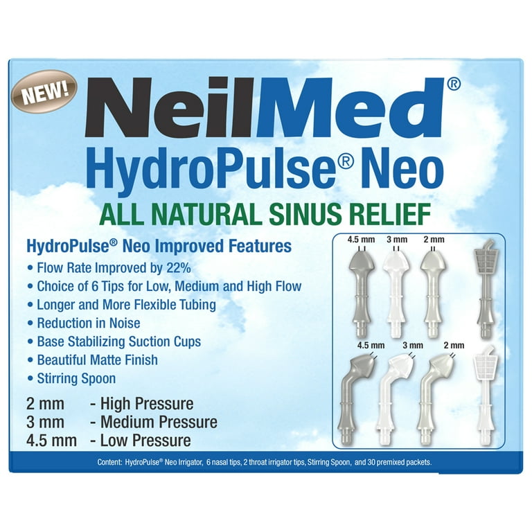 NeilMed HydroPulse Neo Electric Nasal Irrigator - Multi-Speed