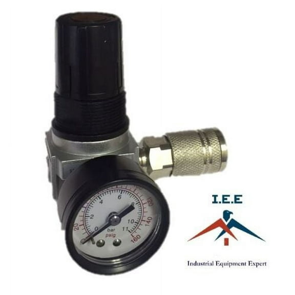 D27253 Craftman Air Compressor Regulator 4 Port Devilbiss w/ Gauge Quick Coupler