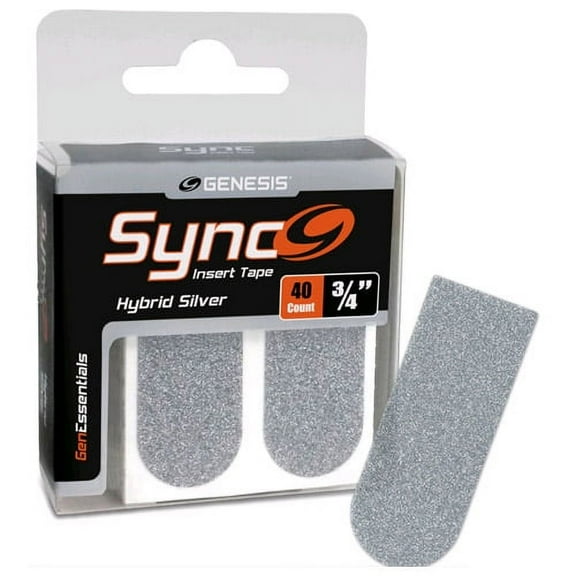 Genesis Sync Silver 3/4" Insert Tape 40ct